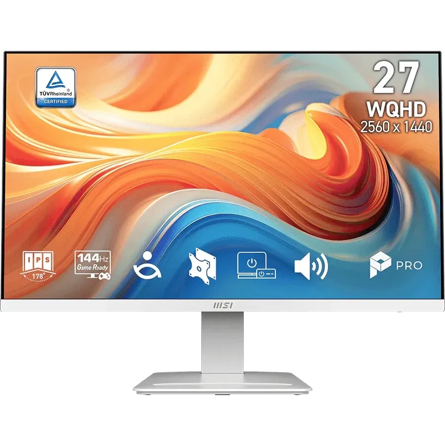 Монитор MSI 27" Pro MP273QW E14 белый IPS LED 4ms 16:9 HDMI M/M матовая 1500:1 300cd 178гр/178гр 256