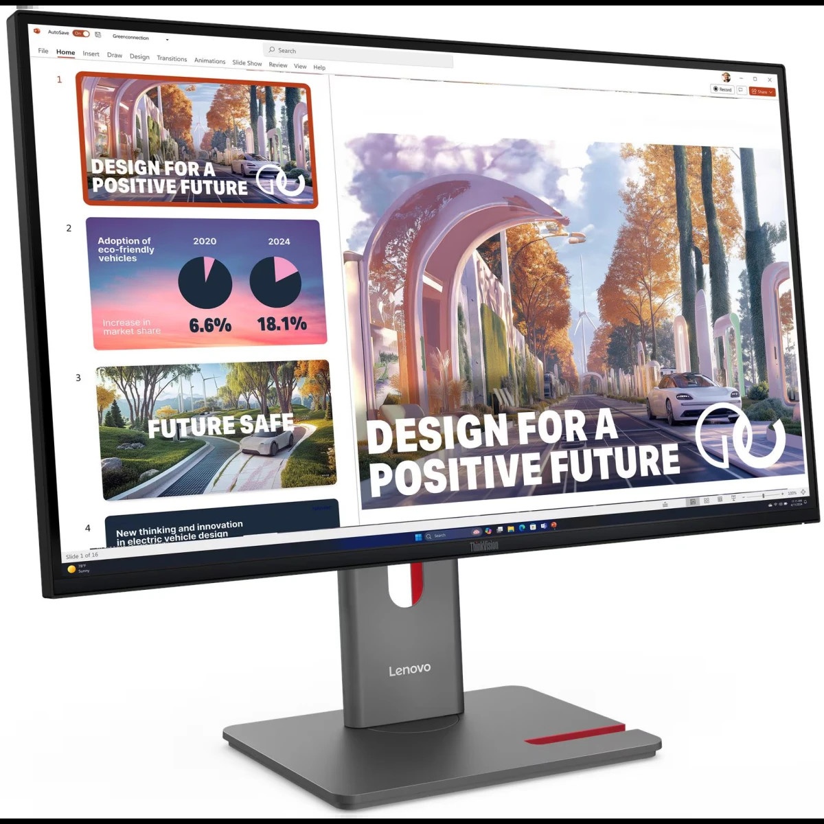 Монитор Lenovo 27" ThinkVision P27QD-40 черный IPS LED 4ms 16:9 HDMI матовая HAS Piv 1500:1 350cd 17