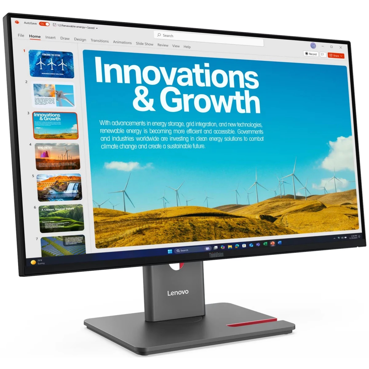 Монитор Lenovo 23.8" ThinkVision P24QD-40 черный IPS LED 4ms 16:9 HDMI матовая HAS Piv 1500:1 300cd