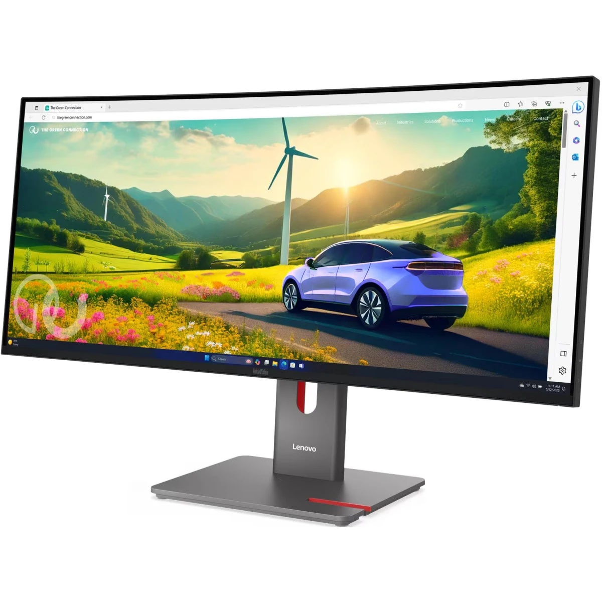 Монитор Lenovo 34" ThinkVision P34WD-40 черный IPS LED 4ms 21:9 HDMI M/M HAS Piv 2000:1 350cd 178гр/