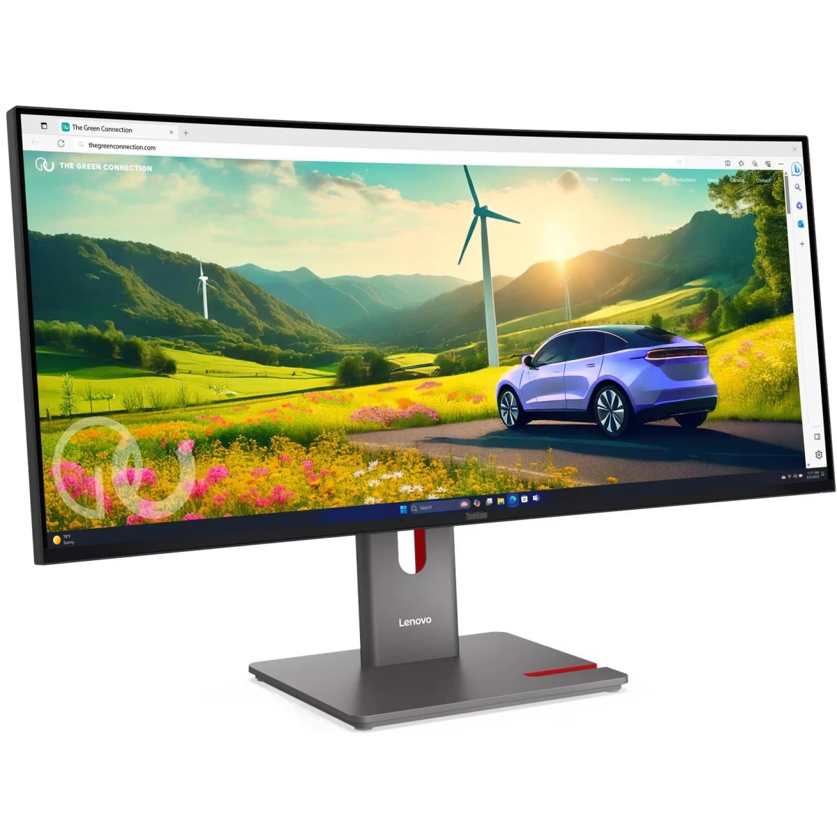 Монитор Lenovo 34" ThinkVision P34WD-40 черный IPS LED 4ms 21:9 HDMI M/M HAS Piv 2000:1 350cd 178гр/