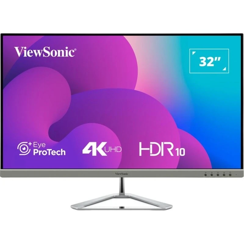 Монитор ViewSonic 31.5" VX3276-4K-MHD-2 серебристый VA LED 16:9 HDMI M/M матовая 350cd 178гр/178гр 3