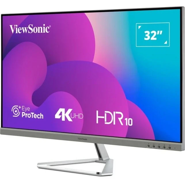 Монитор ViewSonic 31.5" VX3276-4K-MHD-2 серебристый VA LED 16:9 HDMI M/M матовая 350cd 178гр/178гр 3