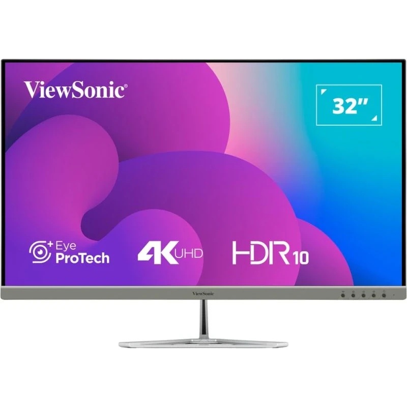 Монитор ViewSonic 31.5" VX3276-4K-MHD-2 серебристый VA LED 16:9 HDMI M/M матовая 350cd 178гр/178гр 3