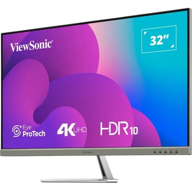 Монитор ViewSonic 31.5" VX3276-4K-MHD-2 серебристый VA LED 16:9 HDMI M/M матовая 350cd 178гр/178гр 3