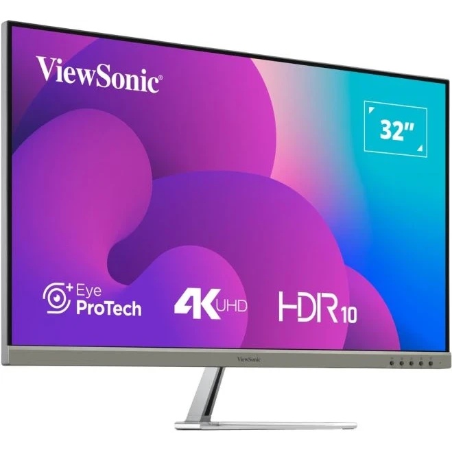 Монитор ViewSonic 31.5" VX3276-4K-MHD-2 серебристый VA LED 16:9 HDMI M/M матовая 350cd 178гр/178гр 3