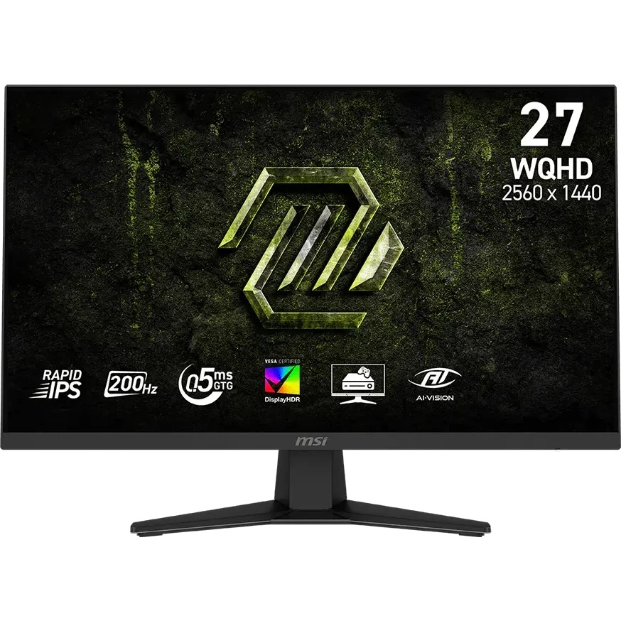 Монитор MSI 27" MAG 274QF E20, 16:9, IPS, QHD, 0,5ms, 300cd, 200Hz, HDMI, DP