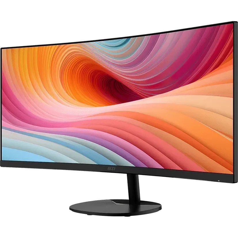 Монитор MSI 34" PRO MP341CQ E12 1500R, 21:9, VA, UWQHD, 1/4ms, 300cd, 120Hz, HDMI, DP, SPK