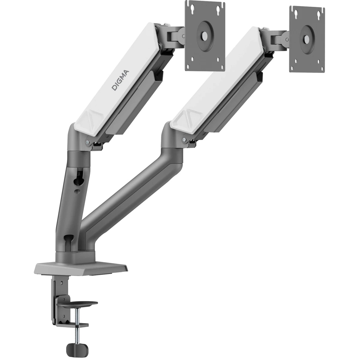 Кронштейн для мониторов ЖК Digma D-MM102D серый 17"-32" макс.9кг крепление к столешнице поворот и на