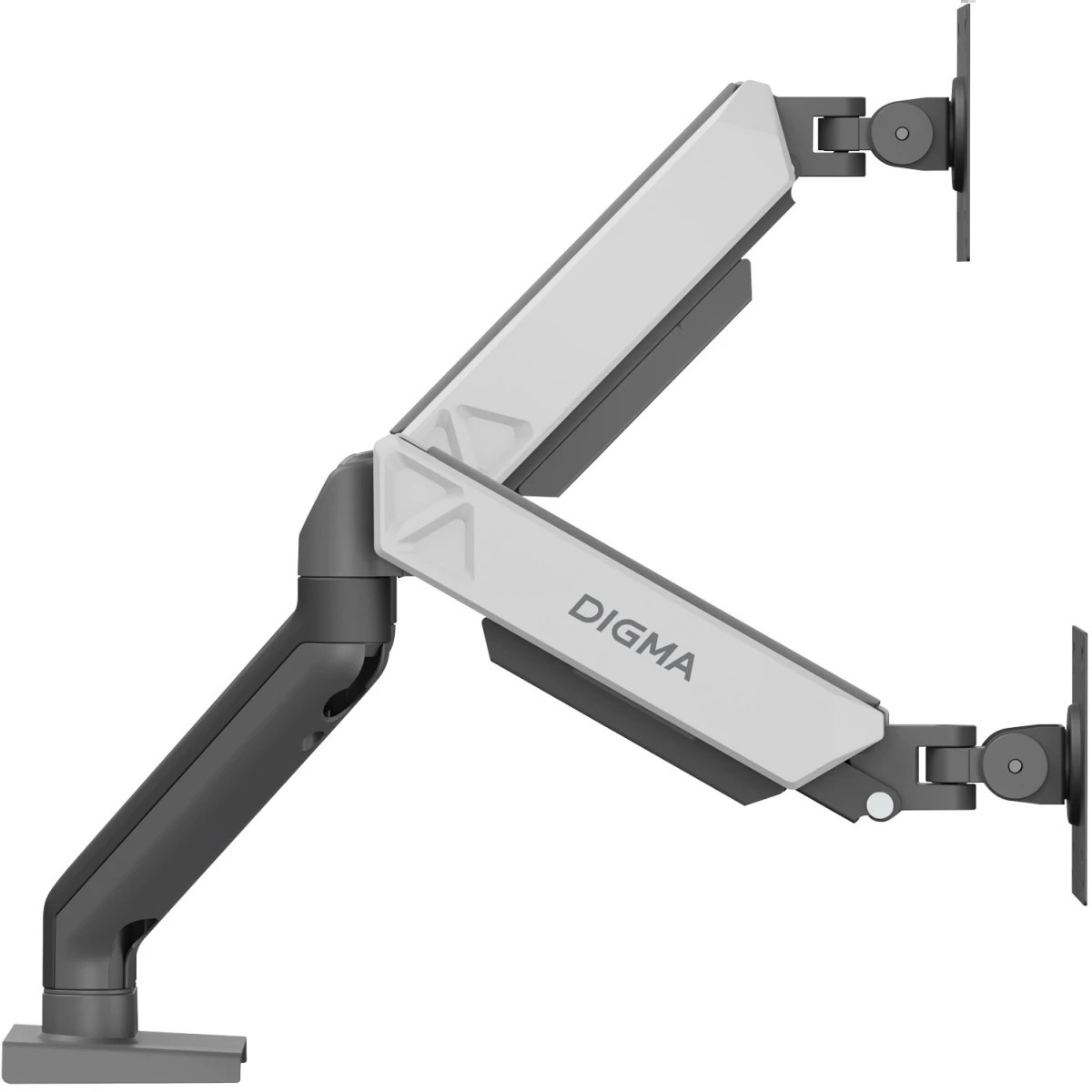 Кронштейн для мониторов ЖК Digma D-MM102D серый 17"-32" макс.9кг крепление к столешнице поворот и на