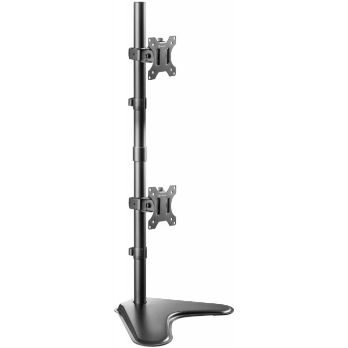 Кронштейн ONKRON D208FS для двух мониторов 13"-32" настольный, чёрный
