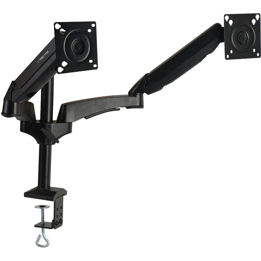 Кронштейн для мониторов ЖК Kromax OFFICE-12 черный 15"-32" макс.12кг настольный поворот и наклон