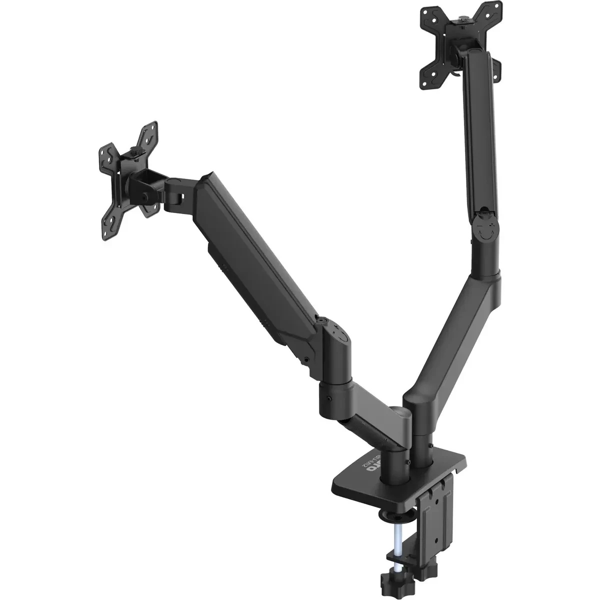 Кронштейн для мониторов ЖК Buro BU-M12 черный 17"-32" макс.10кг крепление к столешнице поворот и нак