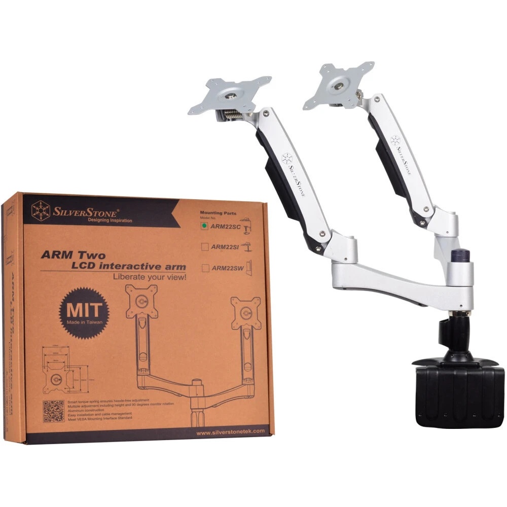 Подставка настольная Silverstone SST-ARM22SC (G56ARM22SC00010)