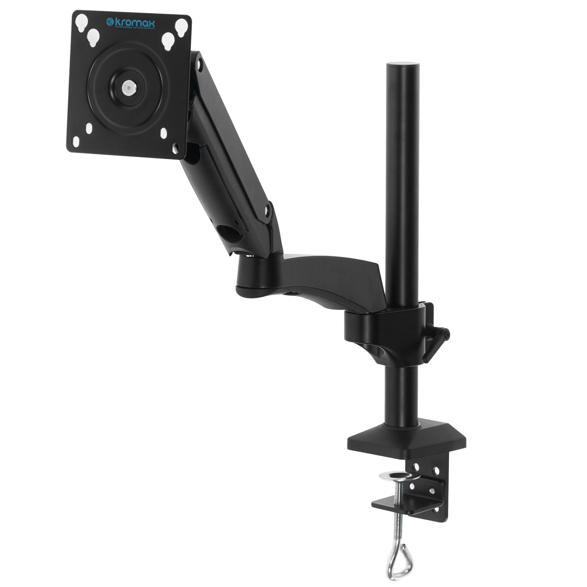 Кронштейн для мониторов ЖК Kromax OFFICE-11 черный 15"-32" макс.10кг настольный поворот и наклон