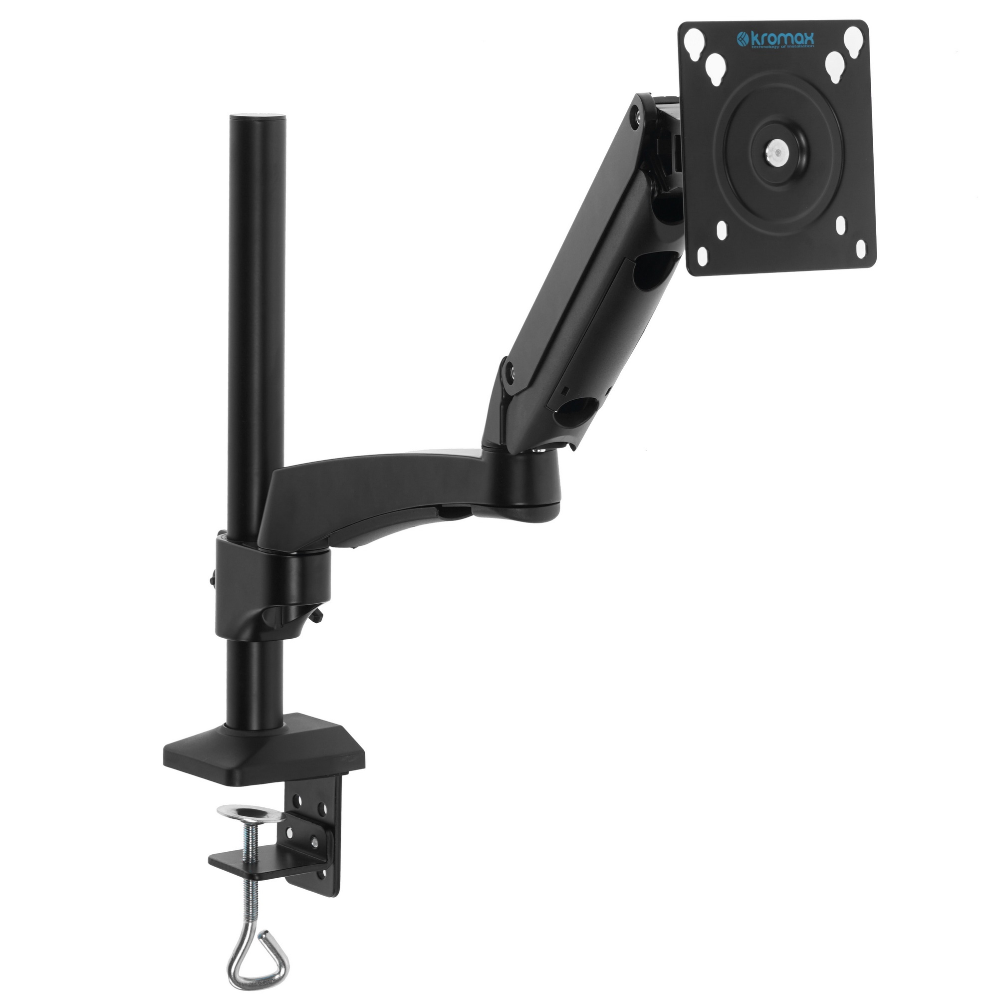 Кронштейн для мониторов ЖК Kromax OFFICE-11 черный 15"-32" макс.10кг настольный поворот и наклон