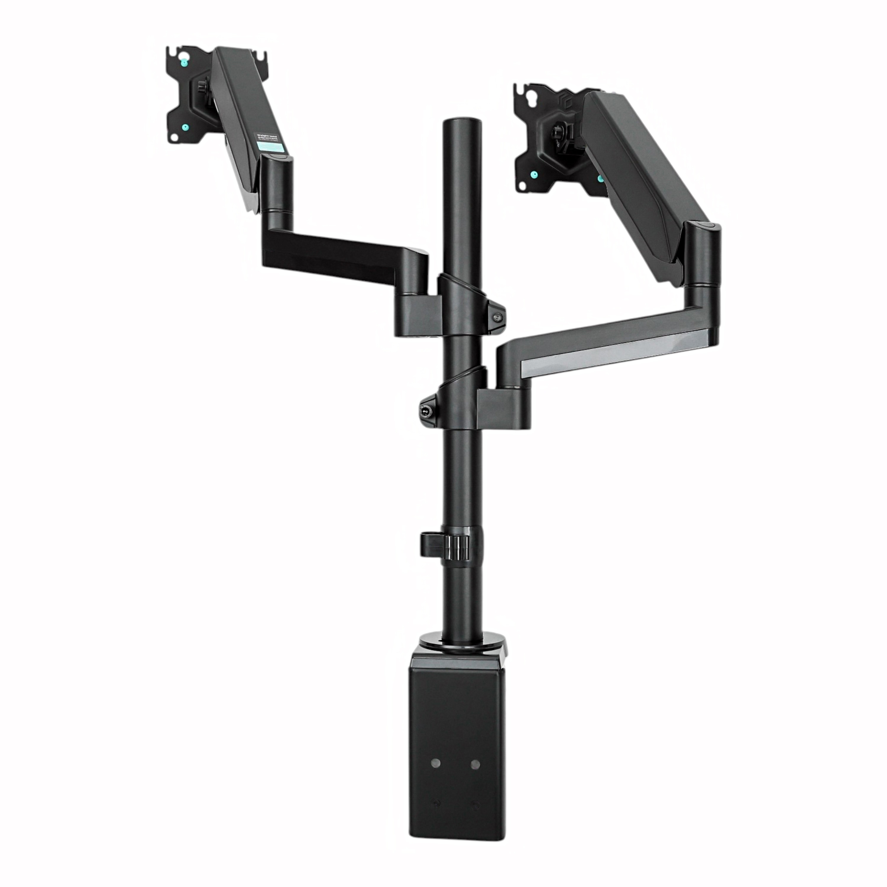 Кронштейн (держатель) ONKRON G140 для двух мониторов 13"-32" дюймов настольный, черный