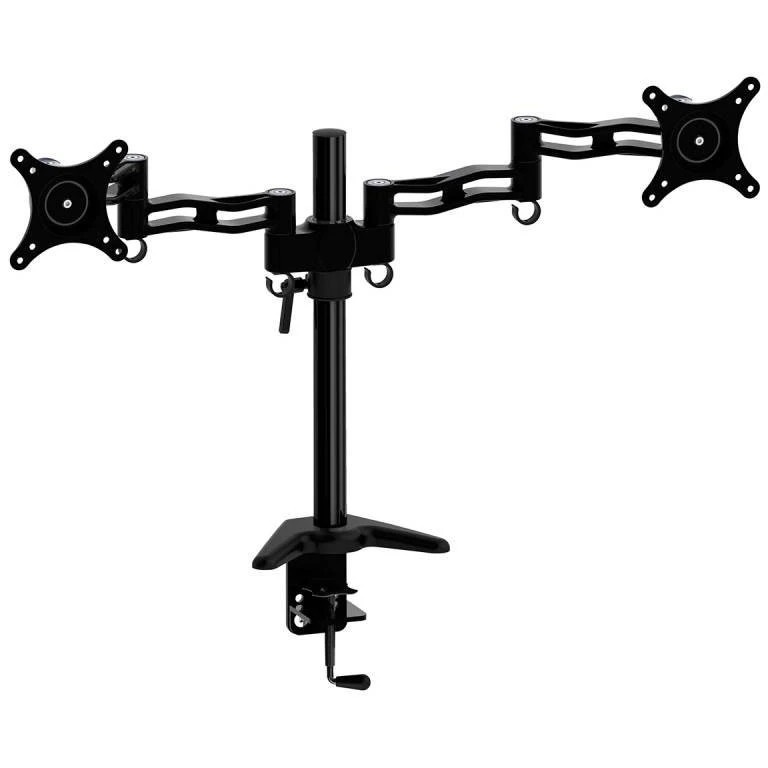 Кронштейн для мониторов Cactus CS-VM-D08-BK черный 13"-27" макс.8кг настольный поворот и наклон