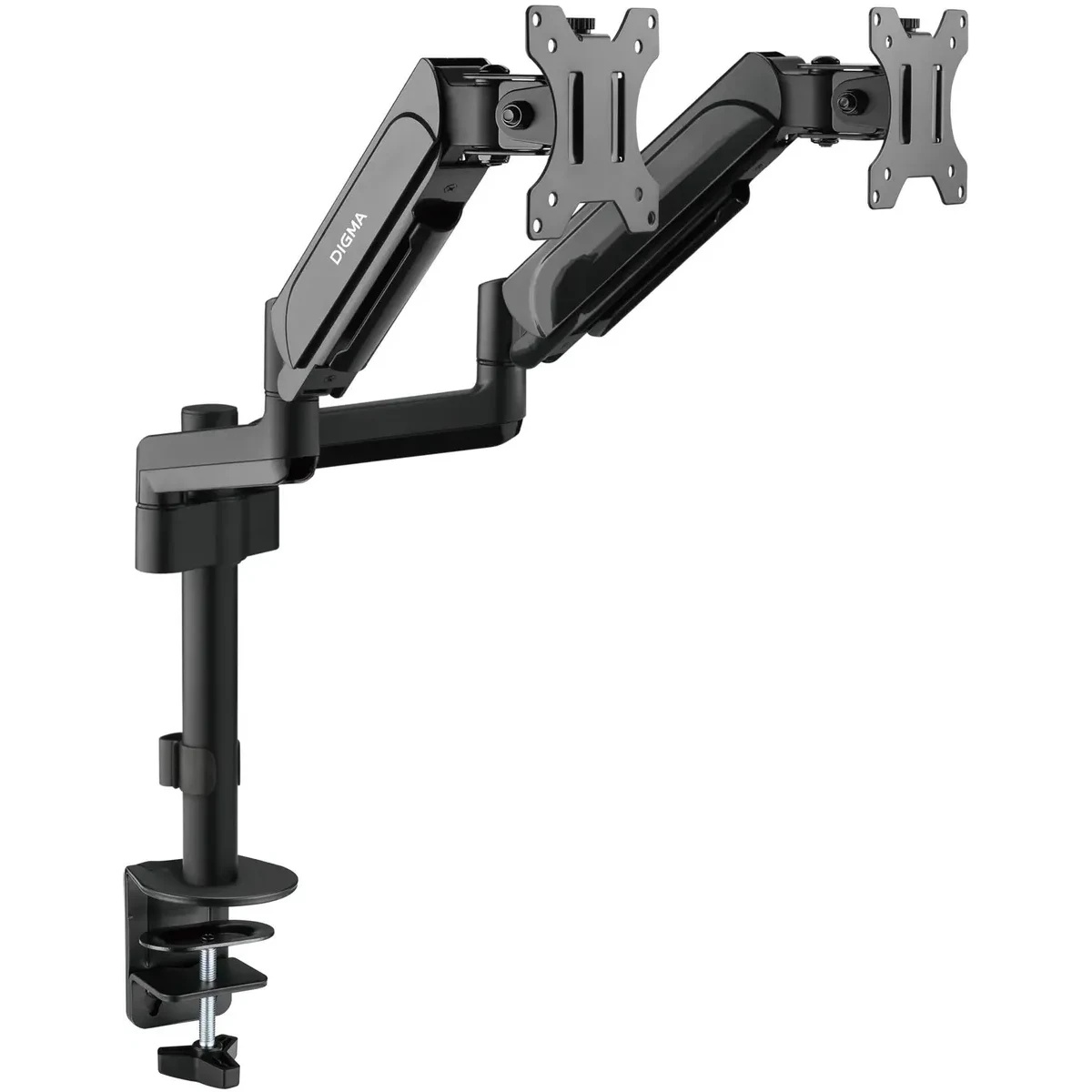 Кронштейн для мониторов ЖК Digma D-MM202D черный 17"-32" макс.9кг крепление к столешнице поворот и н