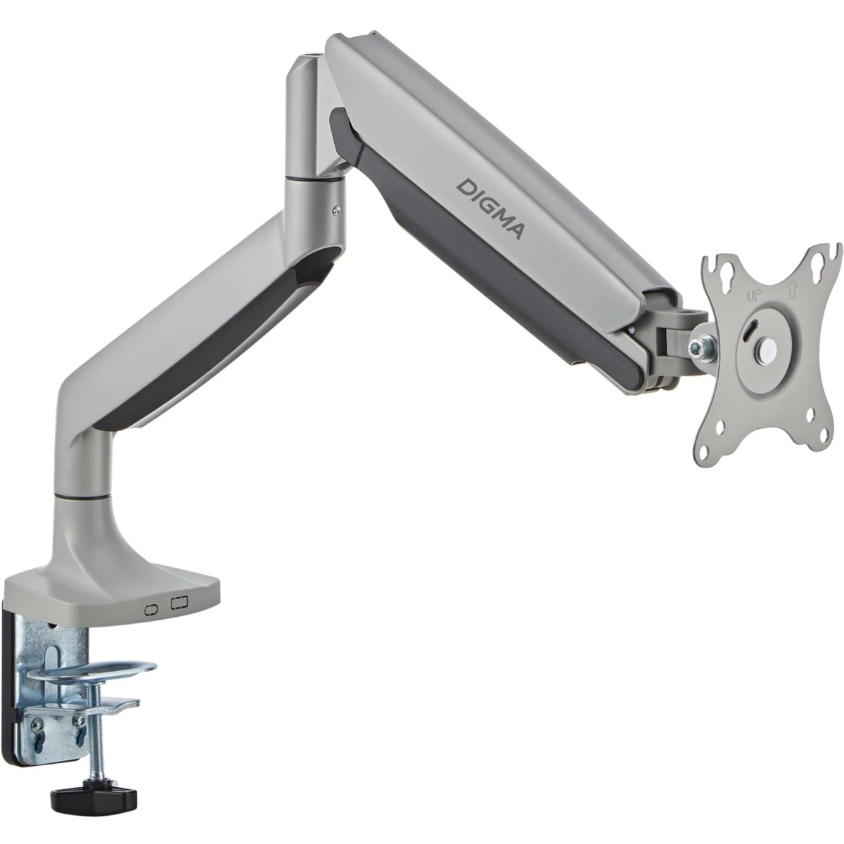 Кронштейн для мониторов ЖК Digma D-MM301 серый 17"-45" макс.15кг крепление к столешнице поворот и на