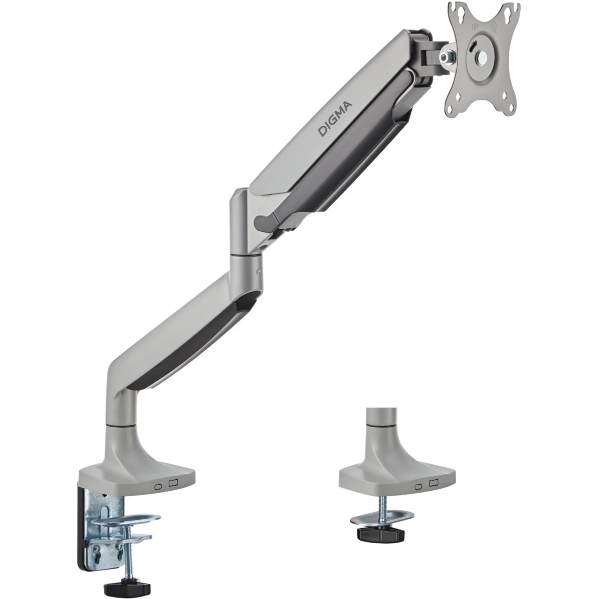 Кронштейн для мониторов ЖК Digma D-MM301 серый 17"-45" макс.15кг крепление к столешнице поворот и на