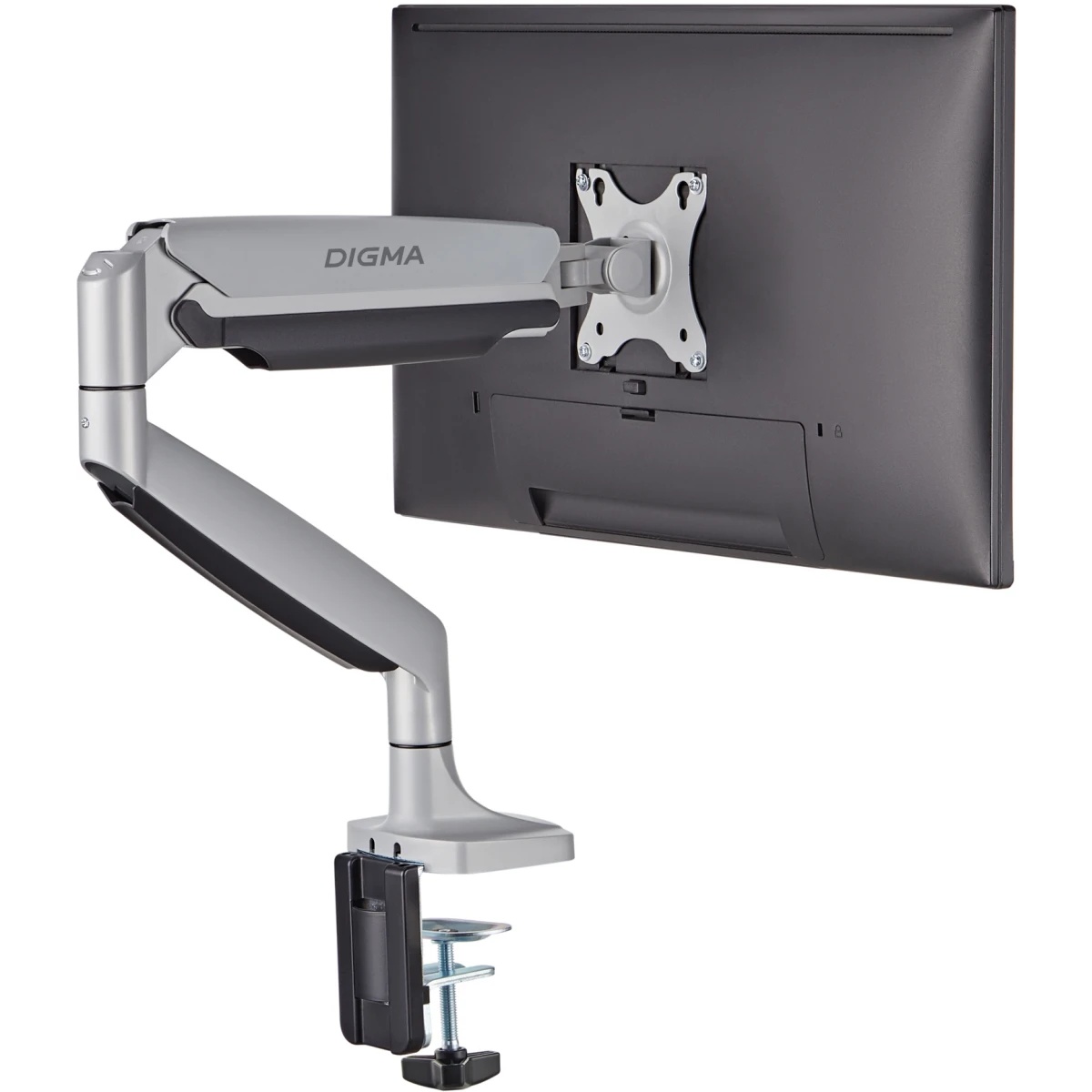Кронштейн для мониторов ЖК Digma D-MM301 серый 17"-45" макс.15кг крепление к столешнице поворот и на