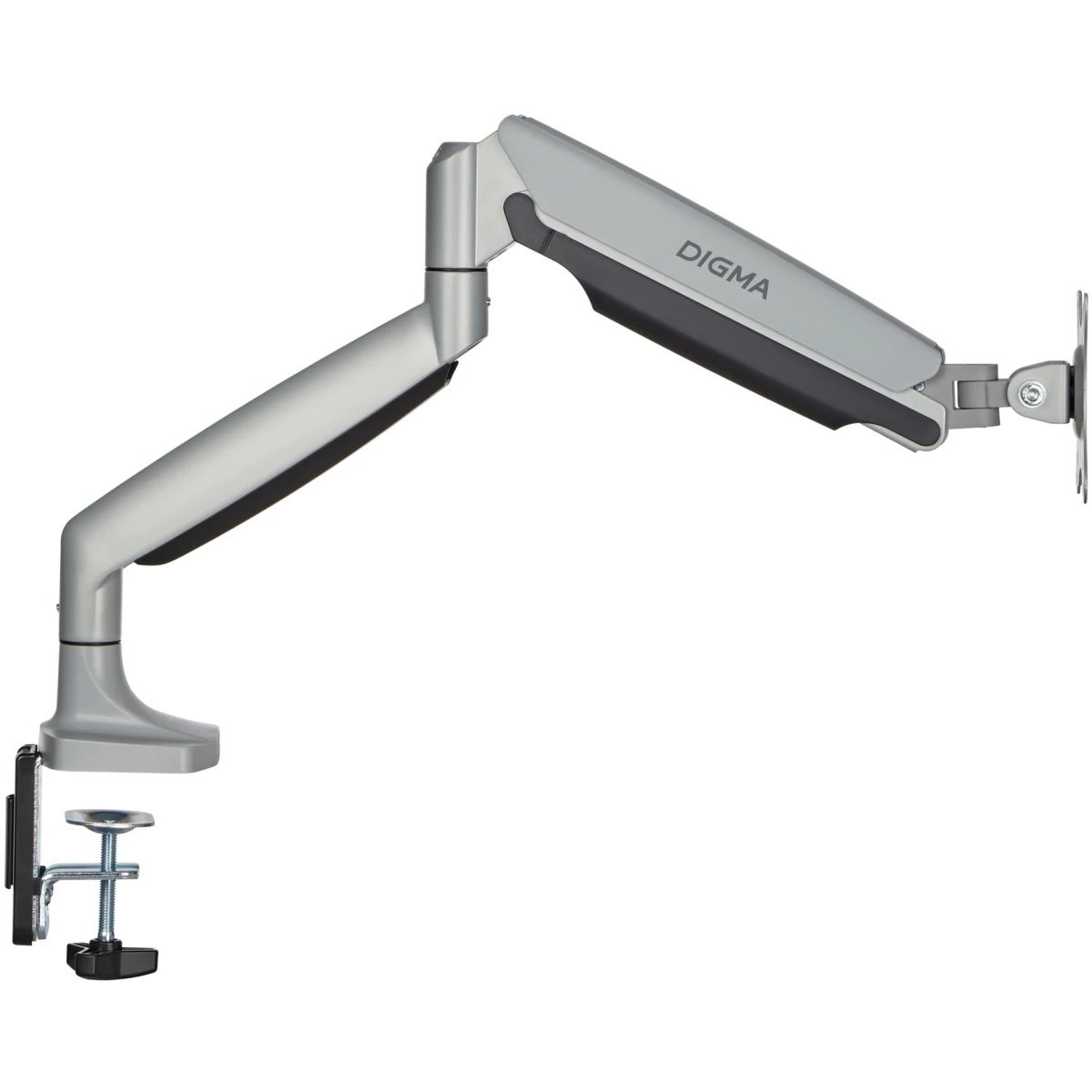 Кронштейн для мониторов ЖК Digma D-MM301 серый 17"-45" макс.15кг крепление к столешнице поворот и на