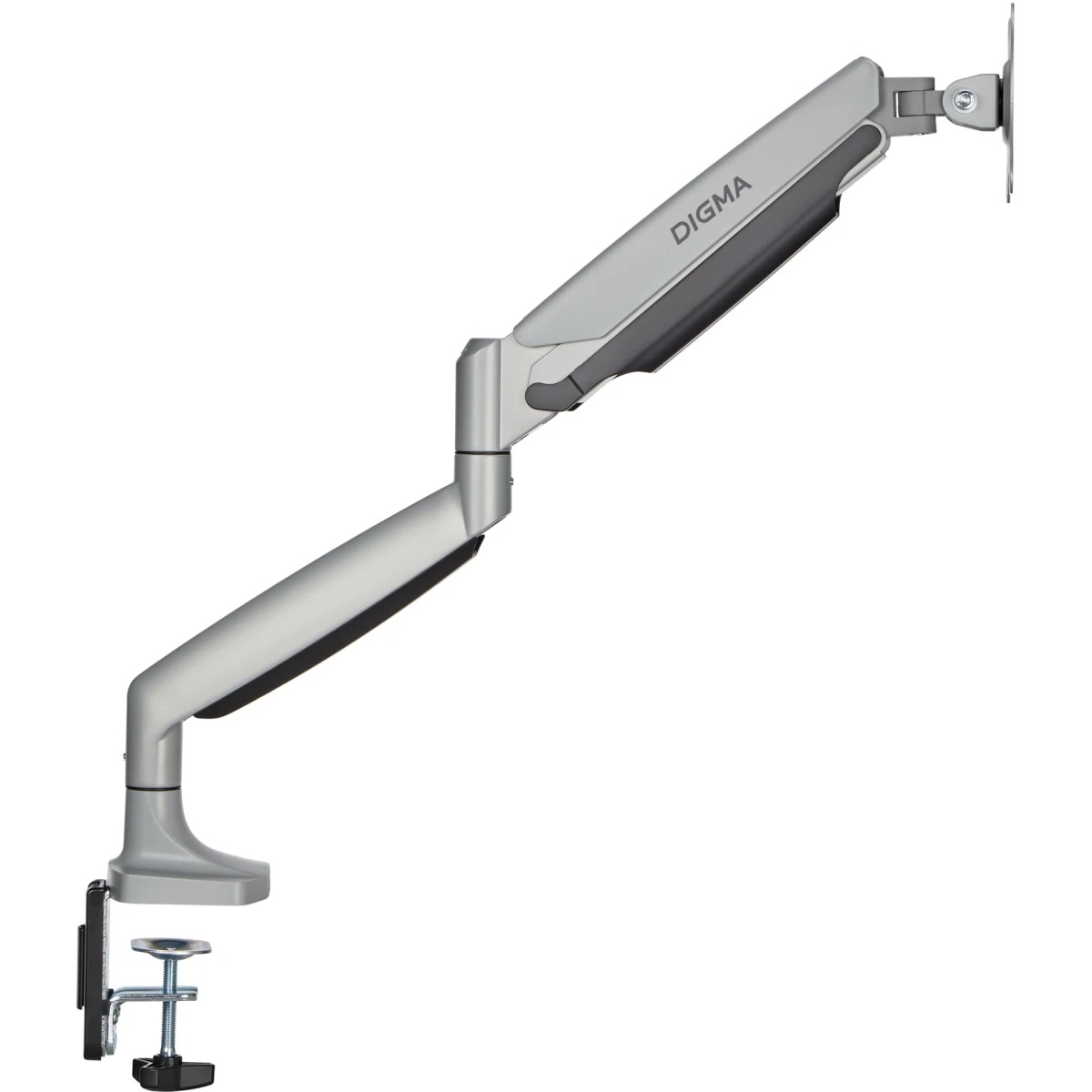 Кронштейн для мониторов ЖК Digma D-MM301 серый 17"-45" макс.15кг крепление к столешнице поворот и на