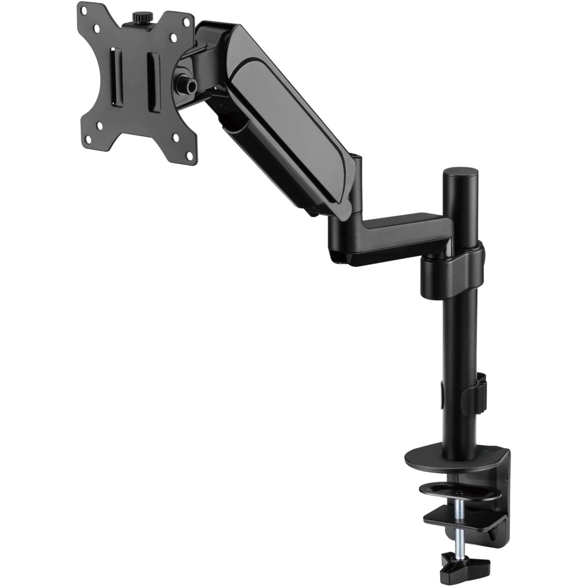 Кронштейн для мониторов ЖК Digma D-MM201 черный 17"-32" макс.9кг крепление к столешнице поворот и на