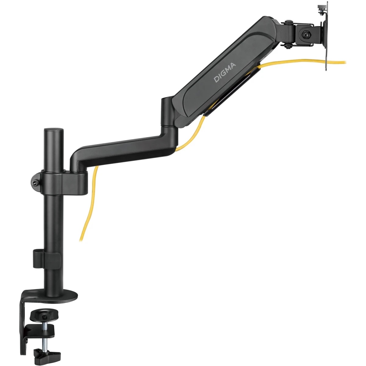 Кронштейн для мониторов ЖК Digma D-MM201 черный 17"-32" макс.9кг крепление к столешнице поворот и на