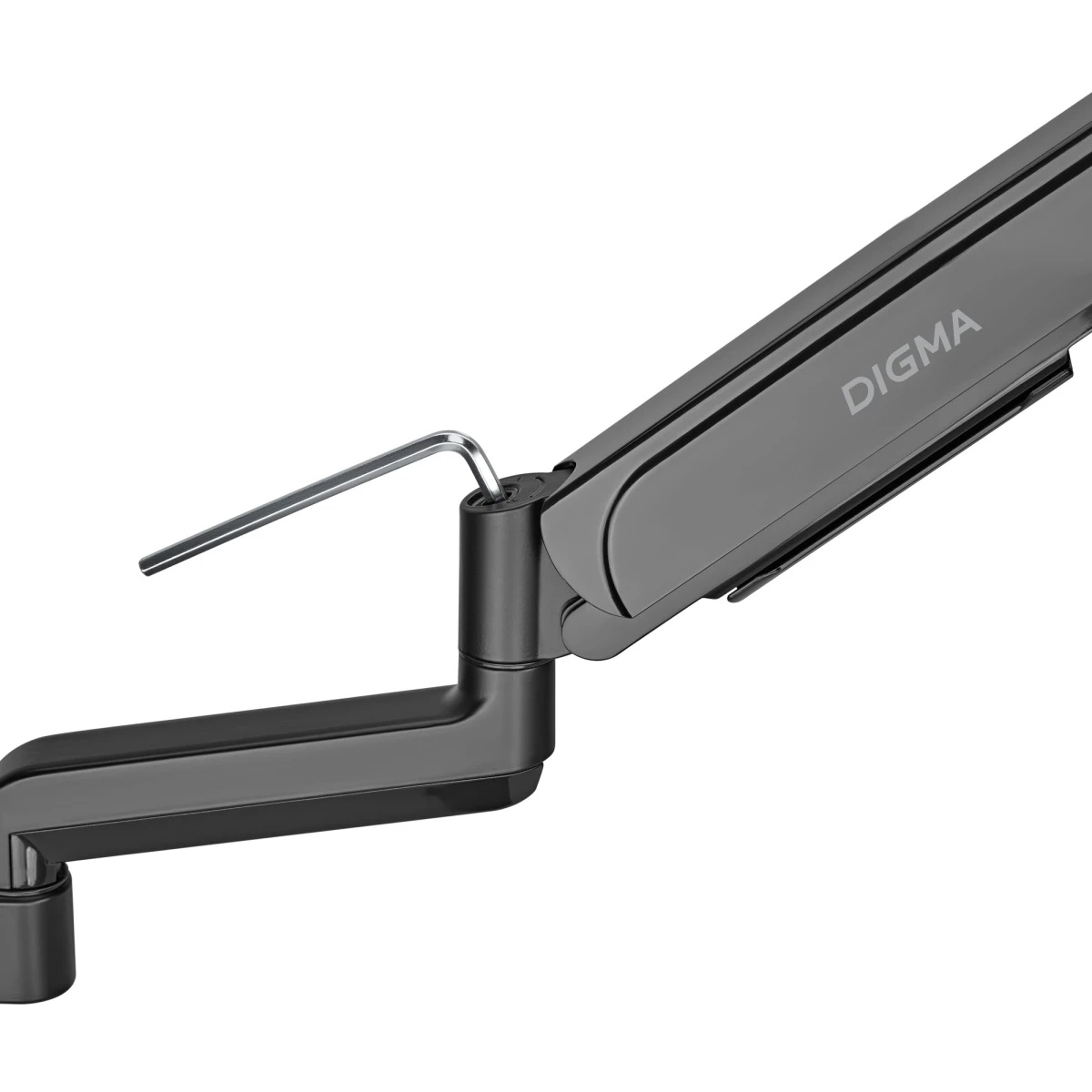Кронштейн для мониторов ЖК Digma D-MM201 черный 17"-32" макс.9кг крепление к столешнице поворот и на