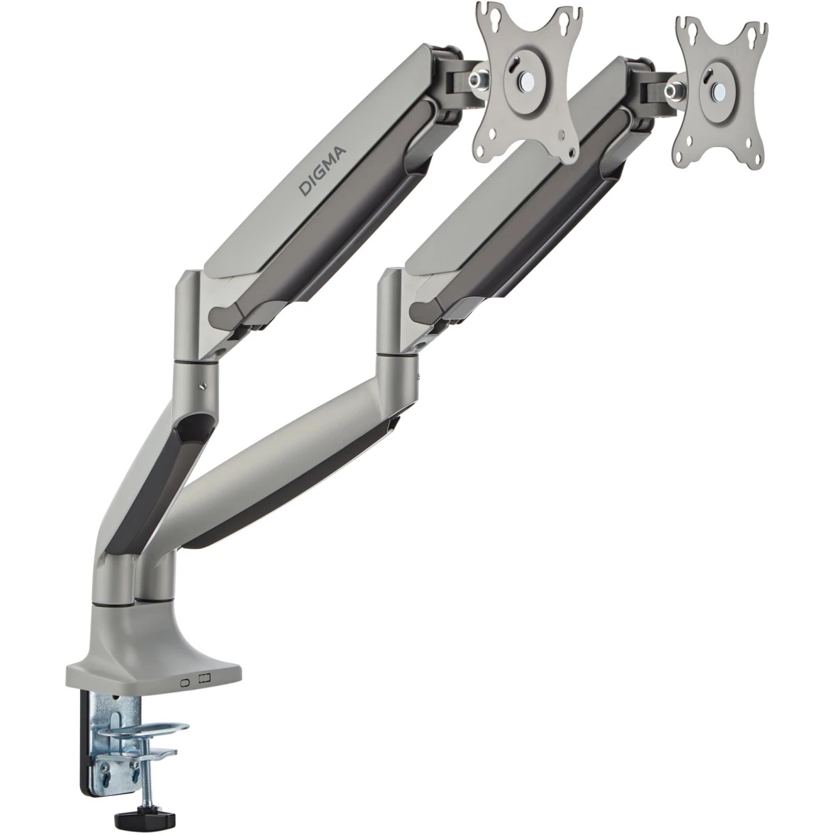 Кронштейн для мониторов ЖК Digma D-MM302D серый 17"-35" макс.9кг крепление к столешнице поворот и на