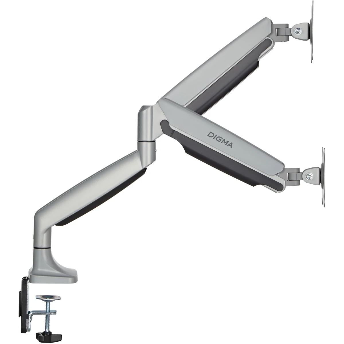 Кронштейн для мониторов ЖК Digma D-MM302D серый 17"-35" макс.9кг крепление к столешнице поворот и на