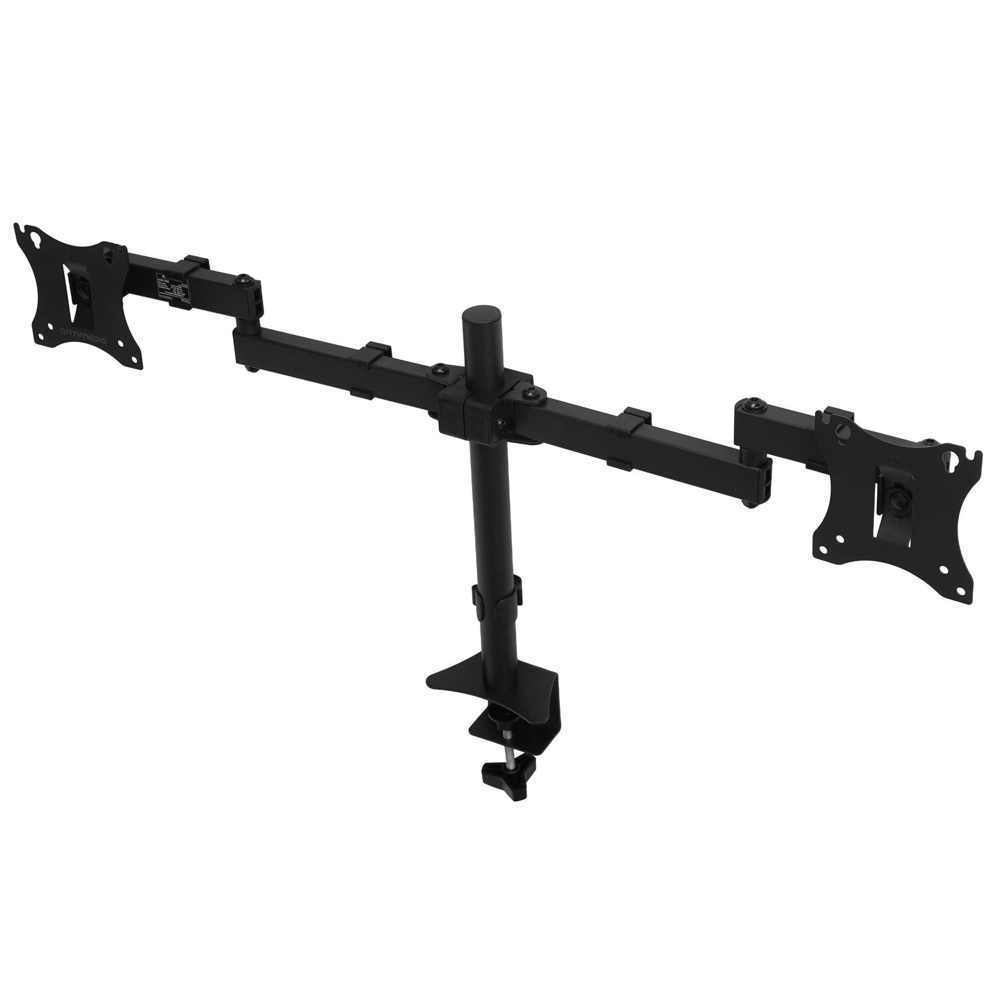 Кронштейн для мониторов Arm Media LCD-T04 черный 15"-28" макс.14кг настольный поворот и наклон верт.