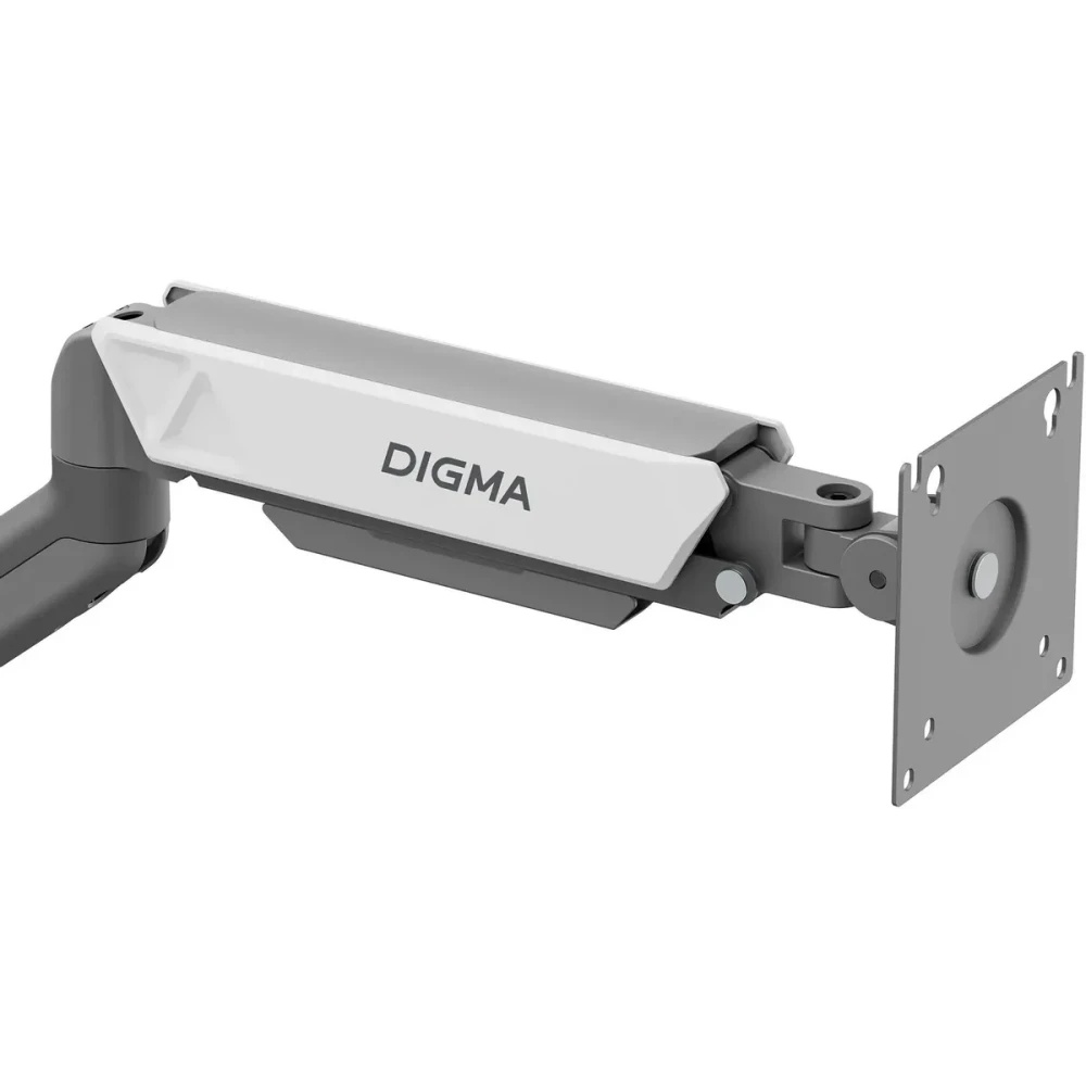 Кронштейн для мониторов ЖК Digma D-MM101 серый 17"-32" макс.9кг крепление к столешнице поворот и нак