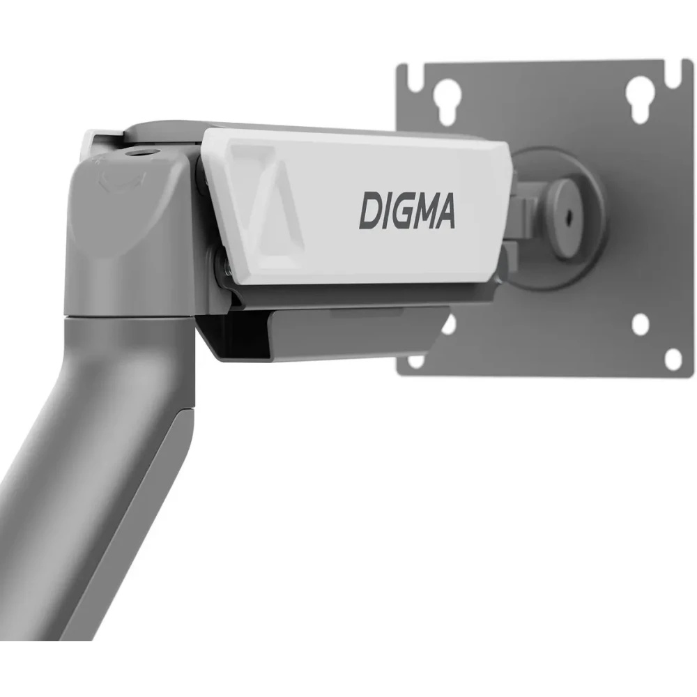Кронштейн для мониторов ЖК Digma D-MM101 серый 17"-32" макс.9кг крепление к столешнице поворот и нак