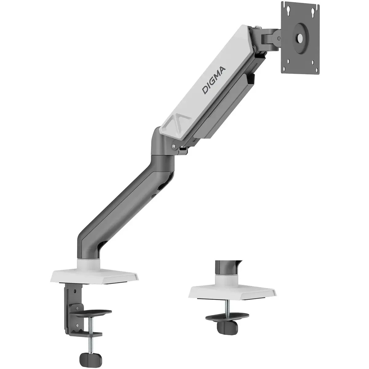 Кронштейн для мониторов ЖК Digma D-MM101 серый 17"-32" макс.9кг крепление к столешнице поворот и нак