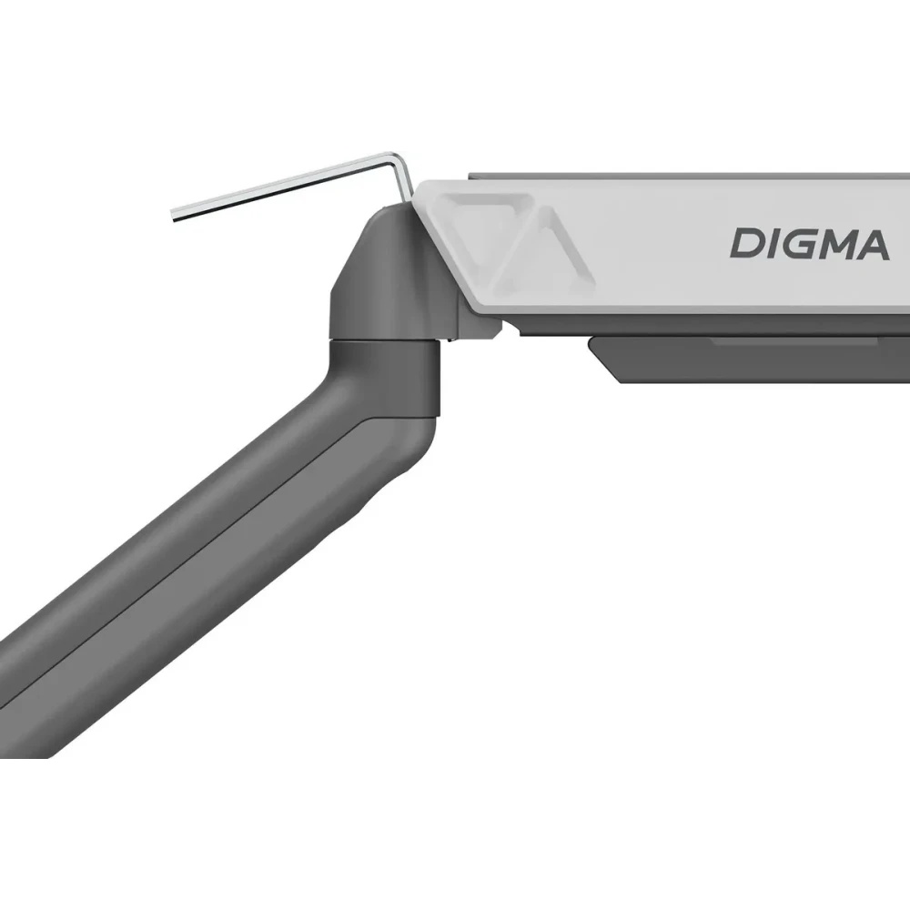 Кронштейн для мониторов ЖК Digma D-MM101 серый 17"-32" макс.9кг крепление к столешнице поворот и нак