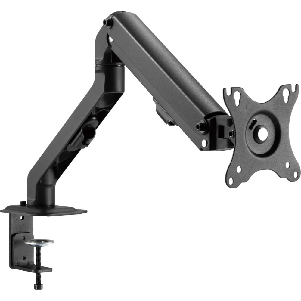Кронштейн для мониторов Ultramounts UM728 черный 17"-27" макс.7кг крепление к столешнице поворот и н