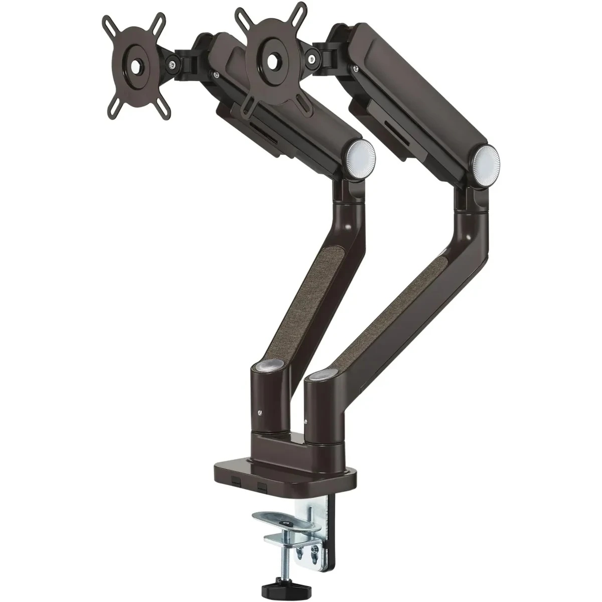 Кронштейн для мониторов Ultramounts UM733BR черный/коричневый 17"-32" макс.8кг крепление к столешниц