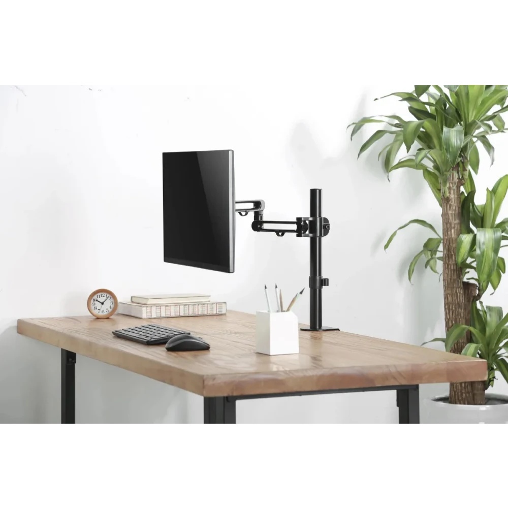 Кронштейн для мониторов Ultramounts UM736 черный 17"-32" макс. 8кг крепление к столешнице поворот и