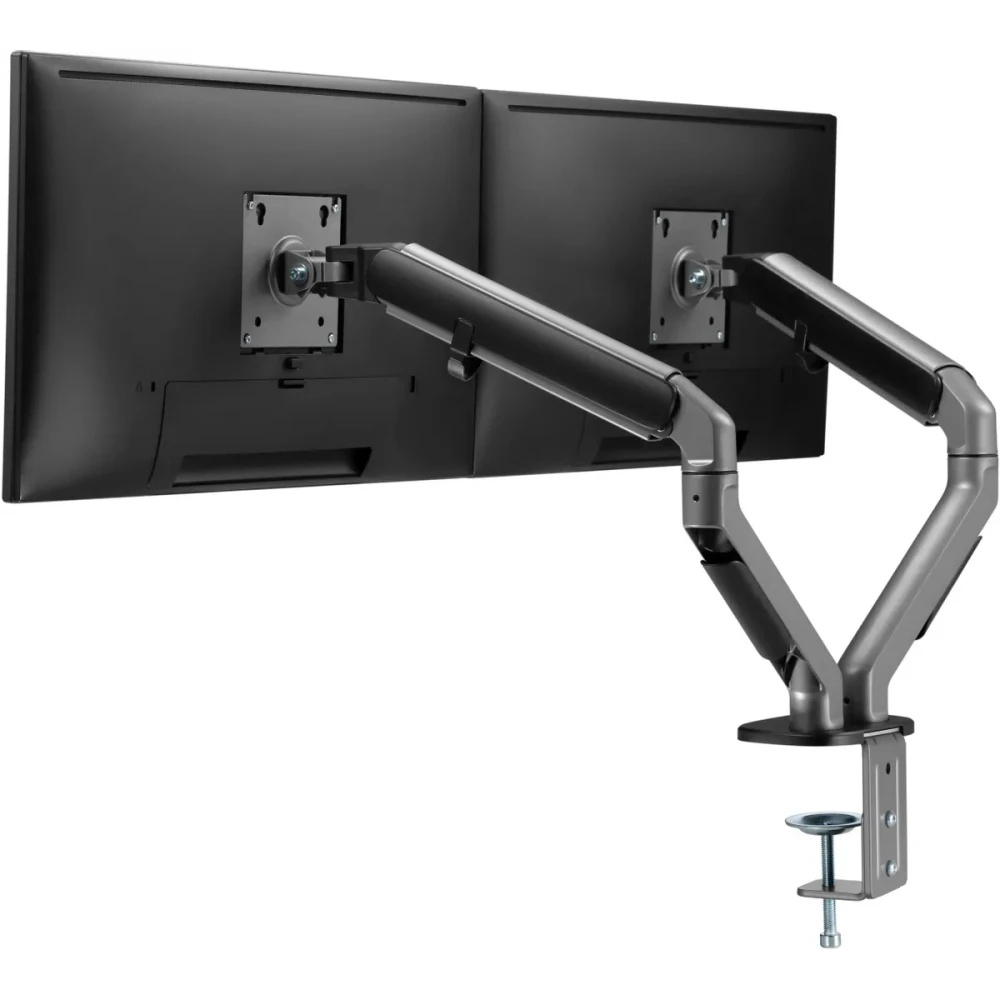 Кронштейн для мониторов Ultramounts UM735BL черный/серый 17"-27" макс.7кг крепление к столешнице пов