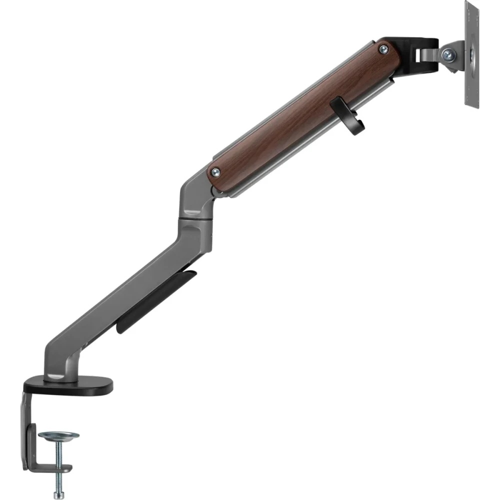 Кронштейн для мониторов Ultramounts UM734WD серый/коричневый 17"-27" макс.7кг крепление к столешнице