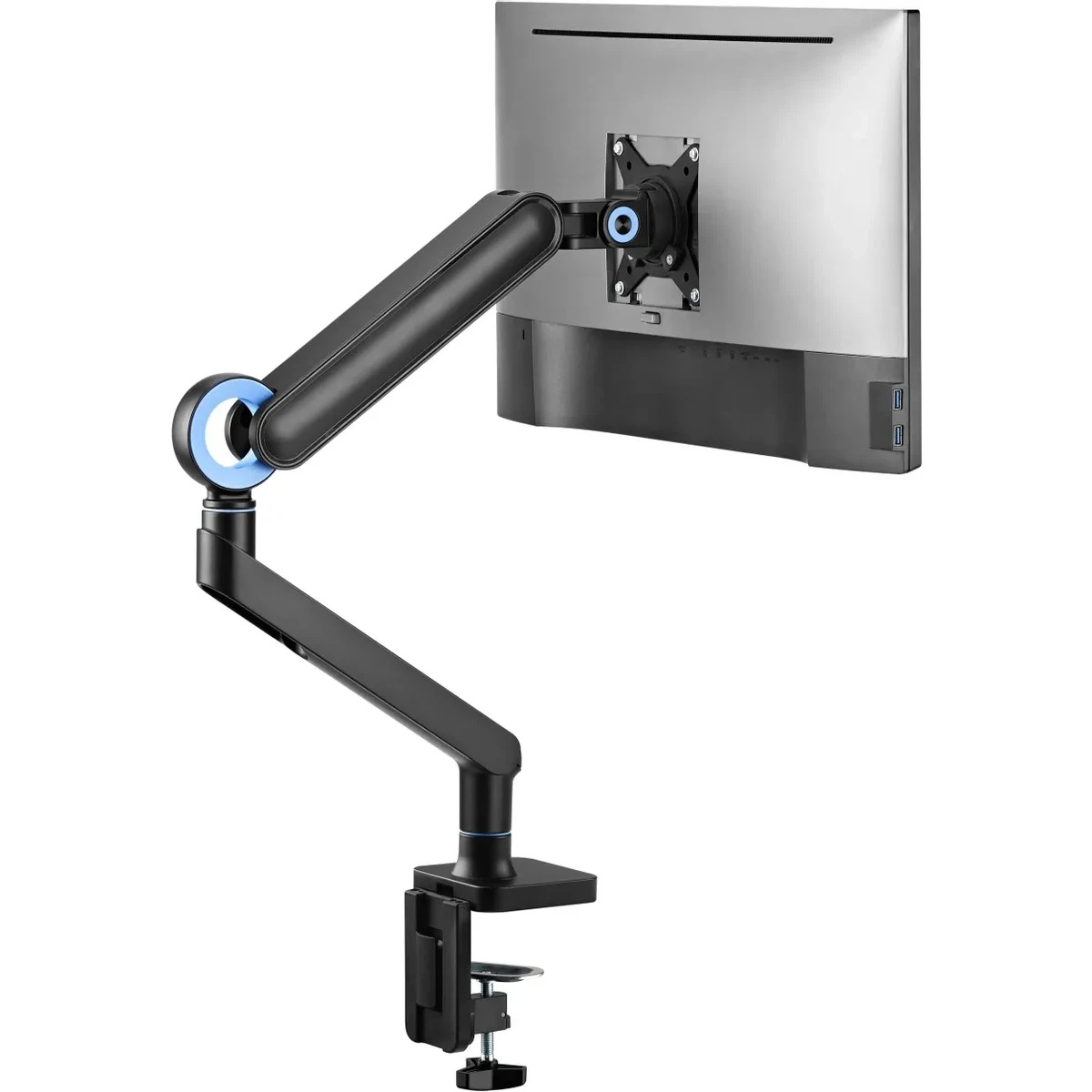 Кронштейн для мониторов Ultramounts UM719B черный 17"-35" макс.10.5кг крепление к столешнице поворот