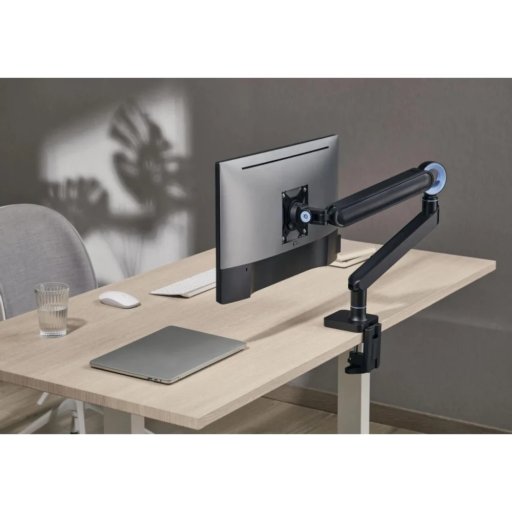 Кронштейн для мониторов Ultramounts UM719B черный 17"-35" макс.10.5кг крепление к столешнице поворот