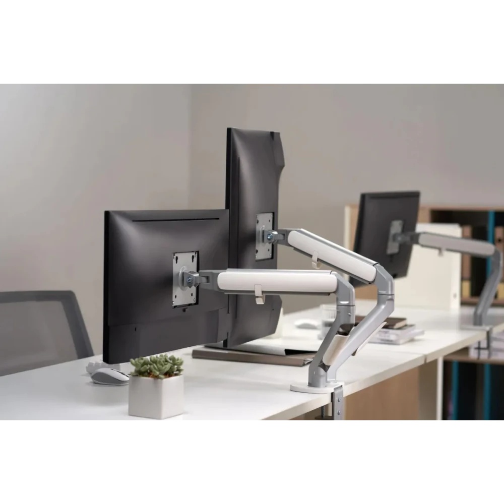 Кронштейн для мониторов Ultramounts UM735SIL серый/серебристый 17"-27" макс.7кг крепление к столешни