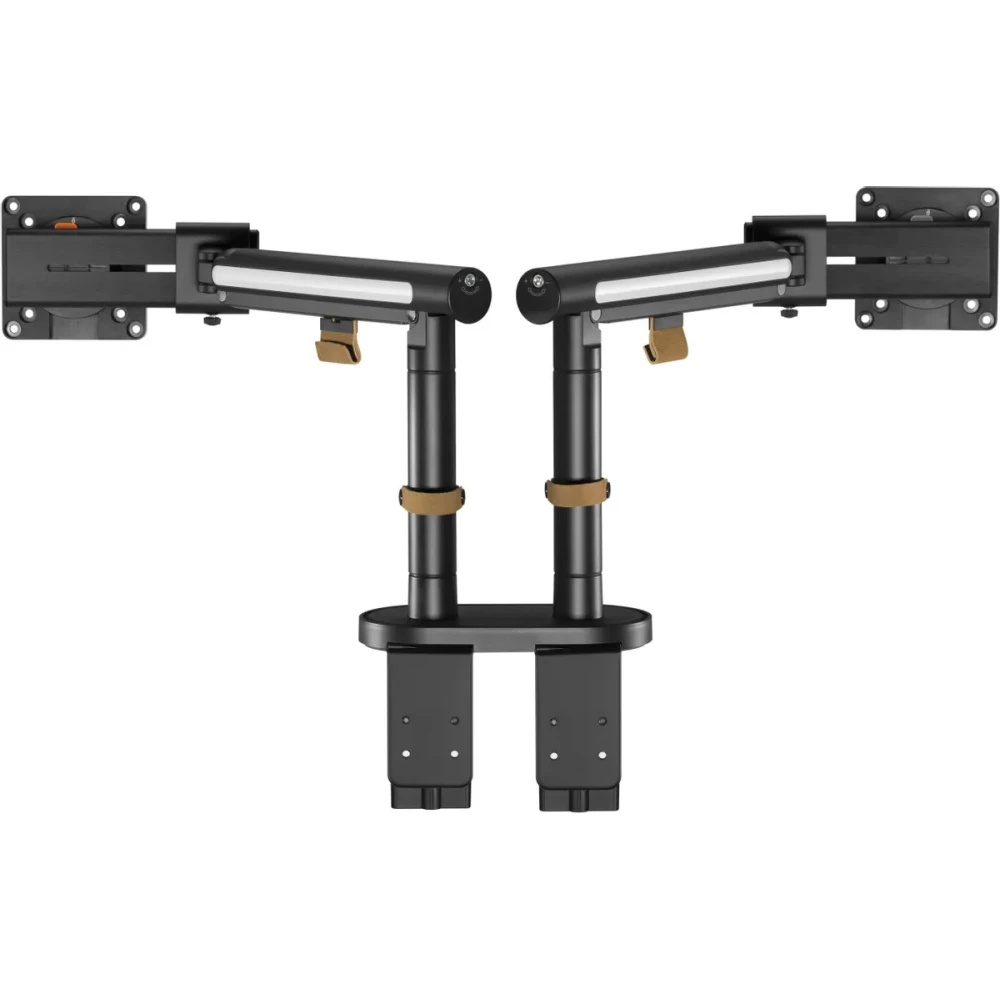 Кронштейн для мониторов Ultramounts UM727B черный 17"-32" макс.9кг крепление к столешнице поворот и