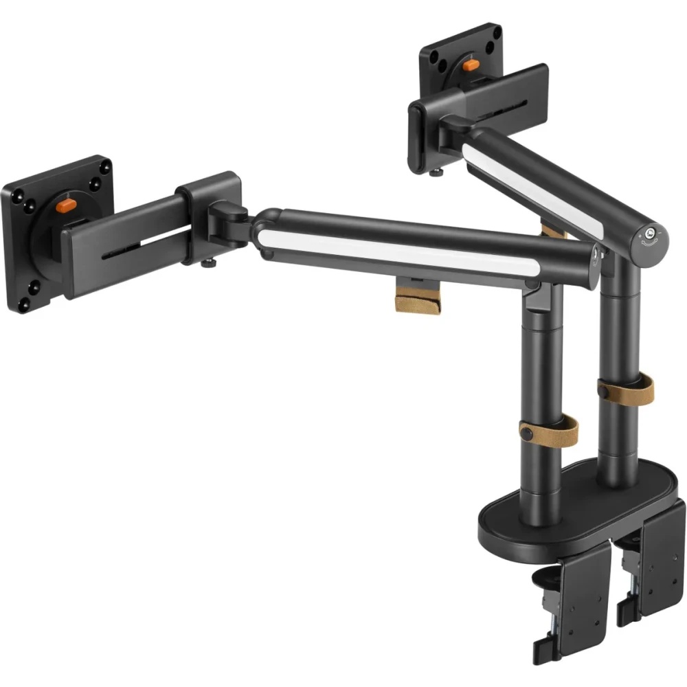 Кронштейн для мониторов Ultramounts UM727B черный 17"-32" макс.9кг крепление к столешнице поворот и