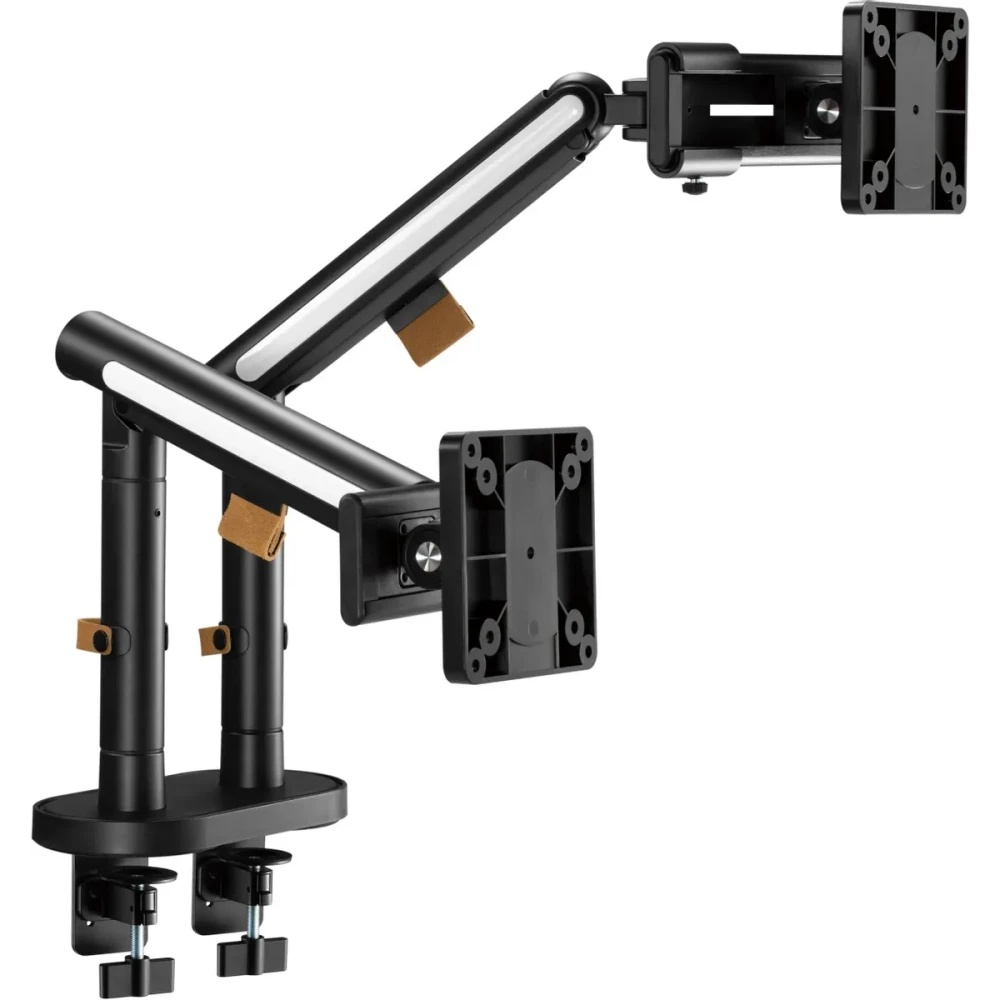 Кронштейн для мониторов Ultramounts UM727B черный 17"-32" макс.9кг крепление к столешнице поворот и