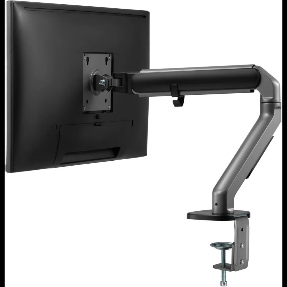 Кронштейн для мониторов Ultramounts UM734BL серый/черный 17"-27" макс.7кг крепление к столешнице пов